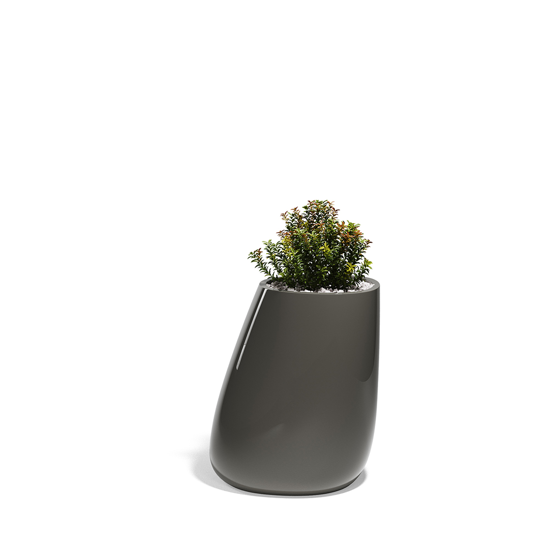 27 Vondom Stone Planter Stefano Giovannoni 55011F Anthracite Lacquered 