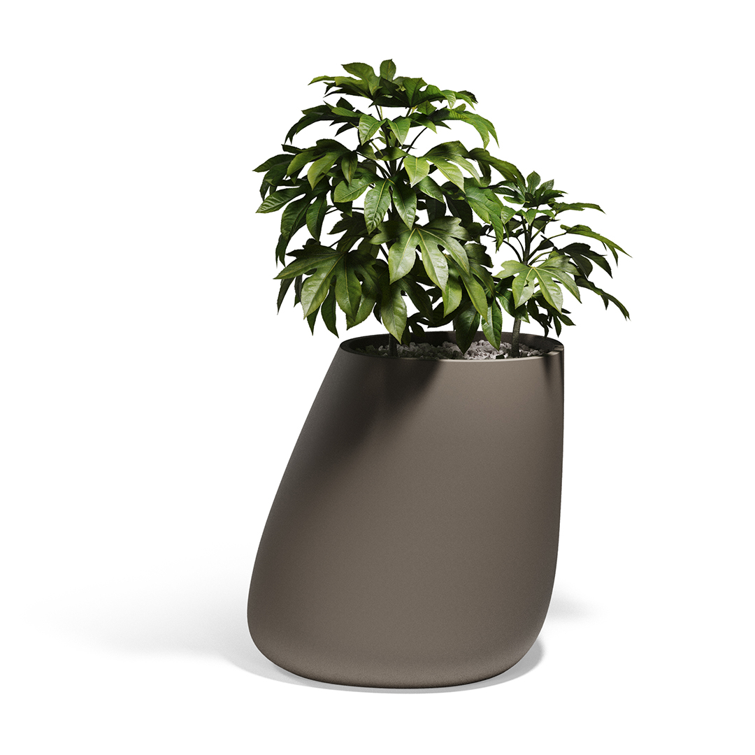 03 Vondom Stone Planter Stefano Giovannoni 55012A Tortora 