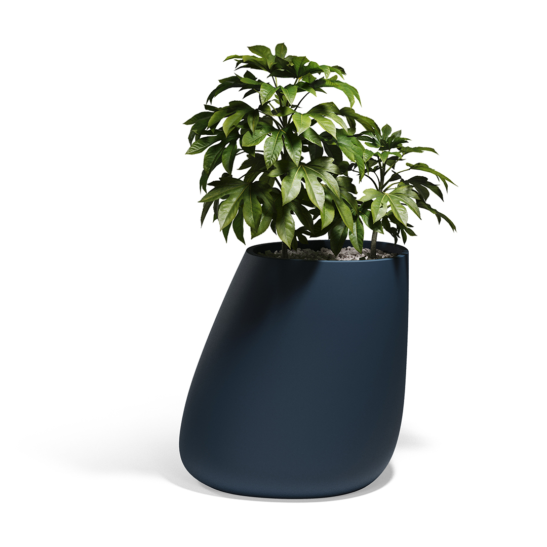 10 Vondom Stone Planter Stefano Giovannoni 55012A Blue 