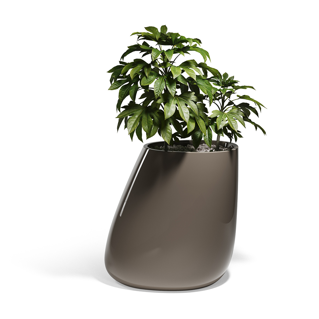 18 Vondom Stone Planter Stefano Giovannoni 55012F Tortora Lacquered 