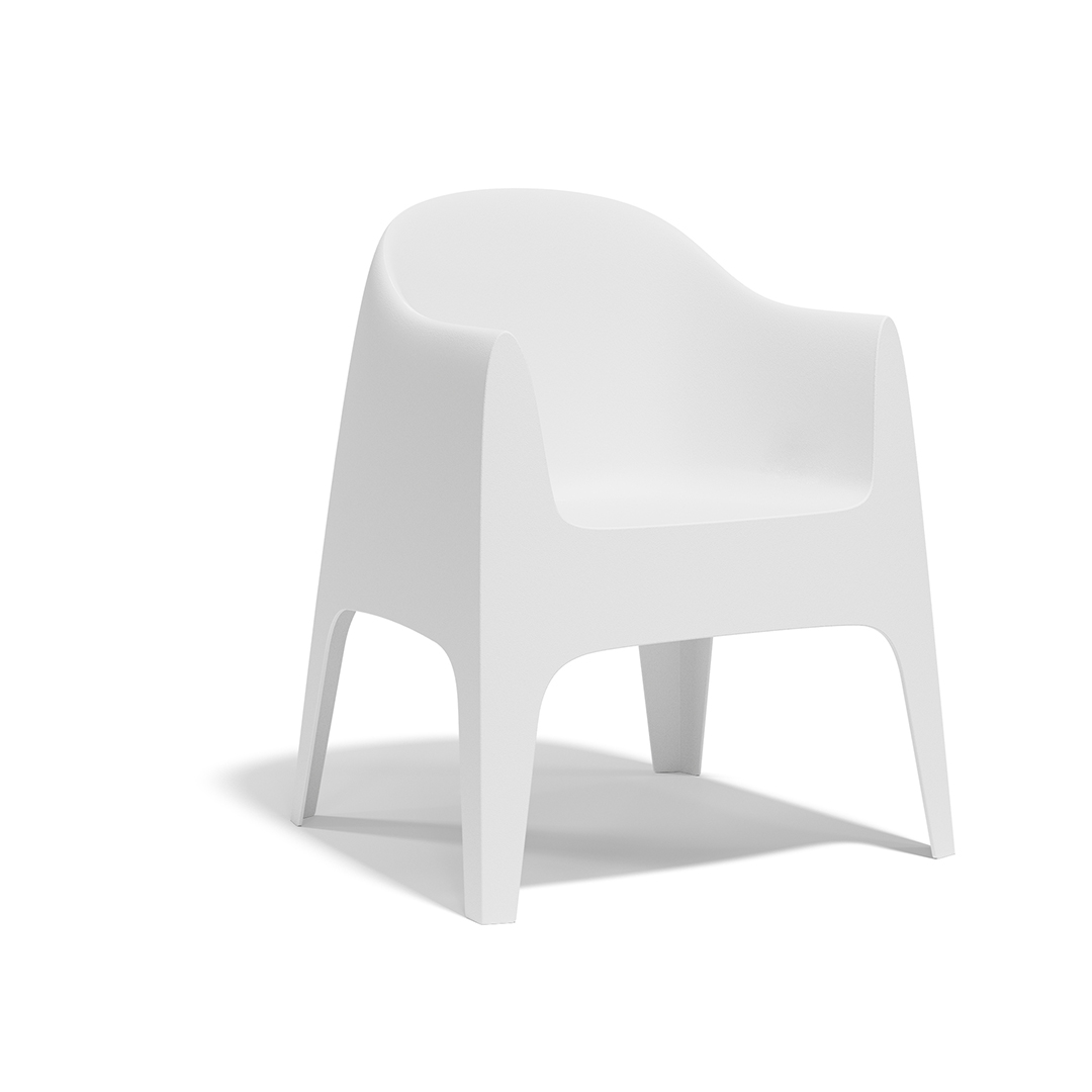 02 Vondom Solid Armchair Stefano Giovannoni 55027 White