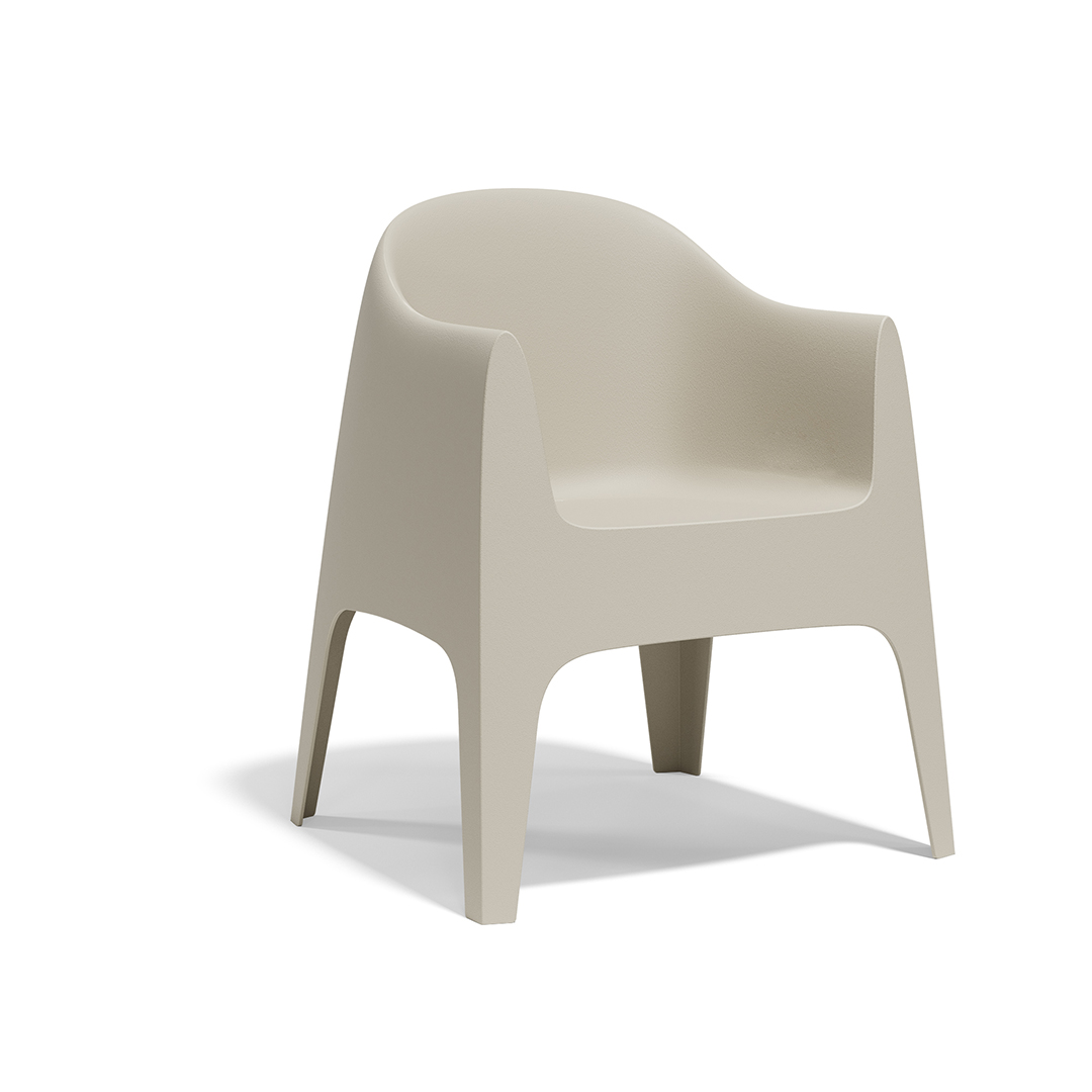 03 Vondom Solid Armchair Stefano Giovannoni 55027 Ecru
