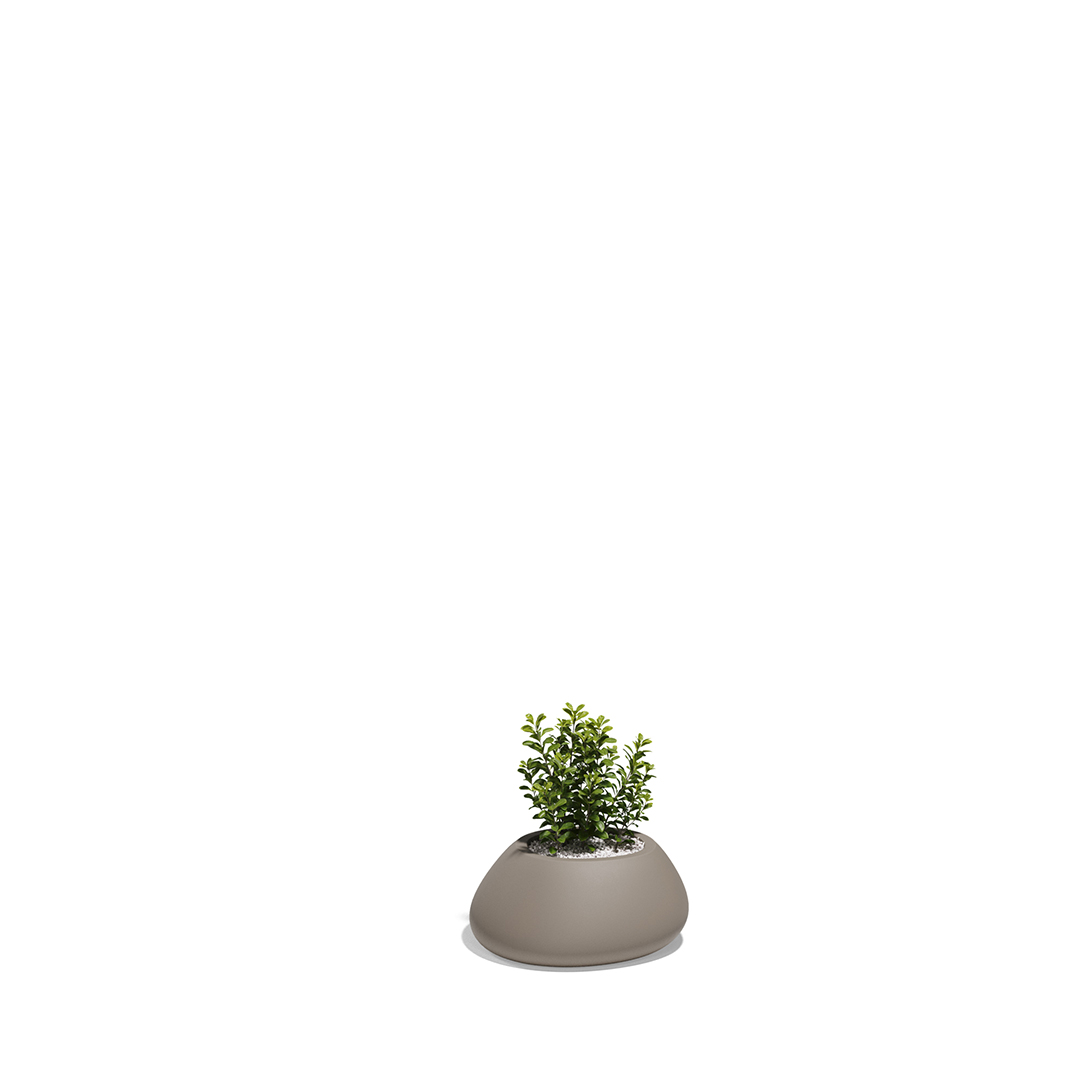 03 Vondom Stone Planter Stefano Giovannoni 55028A Tortora 
