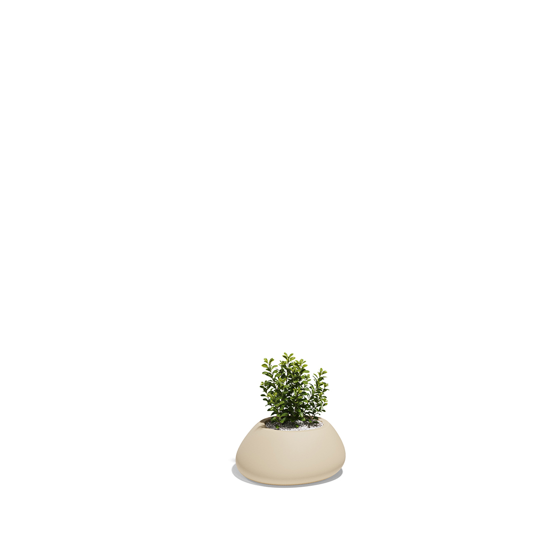 04 Vondom Stone Planter Stefano Giovannoni 55028A Cream 