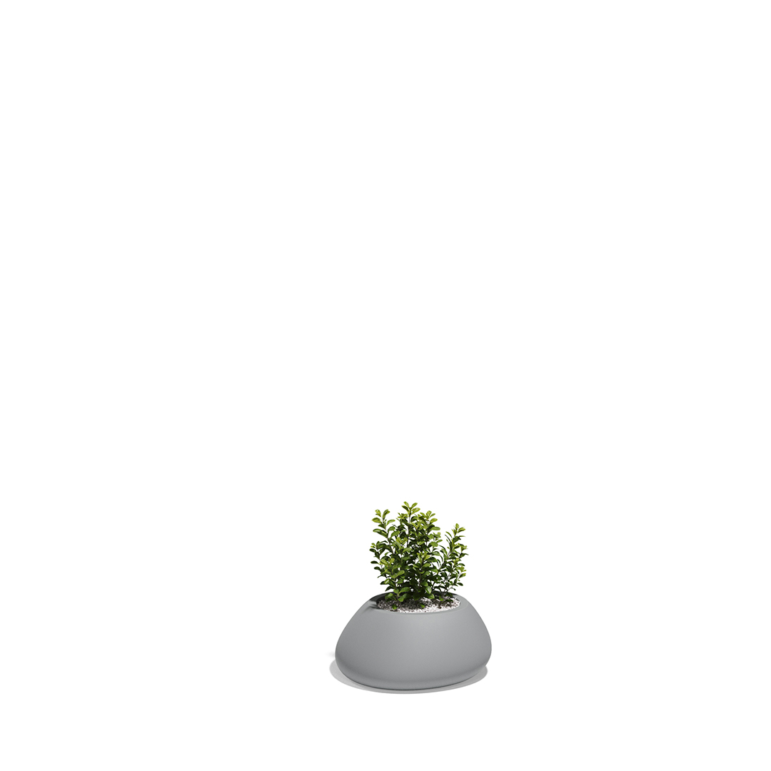 11 Vondom Stone Planter Stefano Giovannoni 55028A Gray 