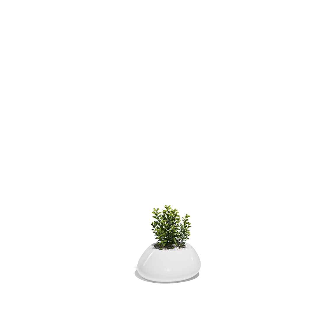 16 Vondom Stone Planter Stefano Giovannoni 55028F White Lacquered 