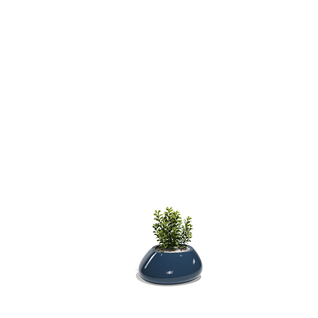 25 Vondom Stone Planter Stefano Giovannoni 55028F Blue Lacquered 