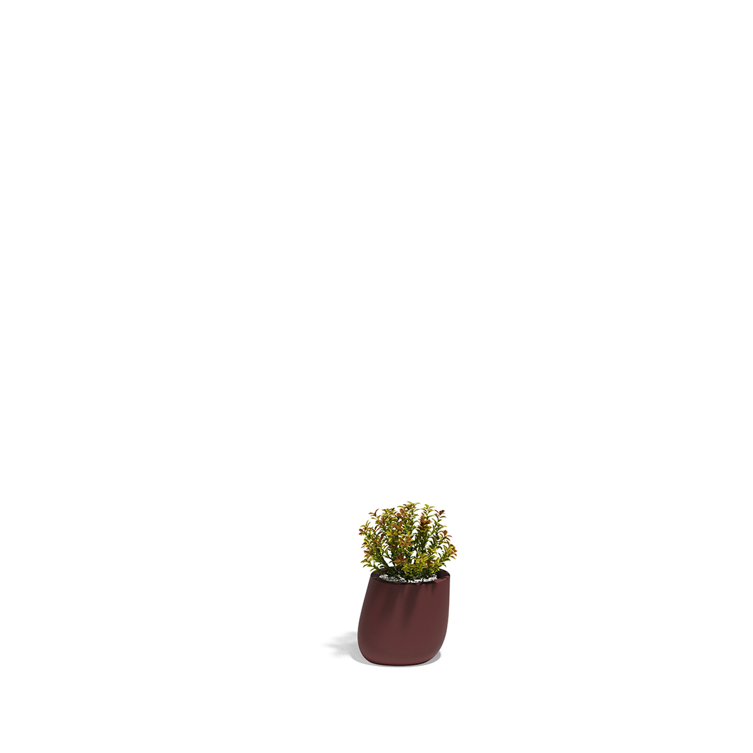07 Vondom Stone Planter Stefano Giovannoni 55029A Garnet 