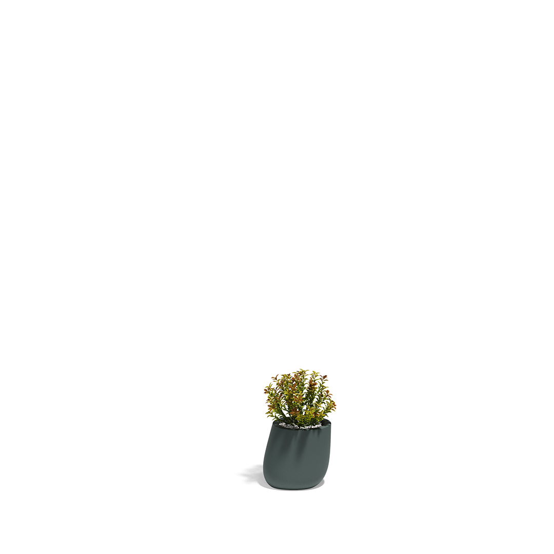 09 Vondom Stone Planter Stefano Giovannoni 55029A Green 