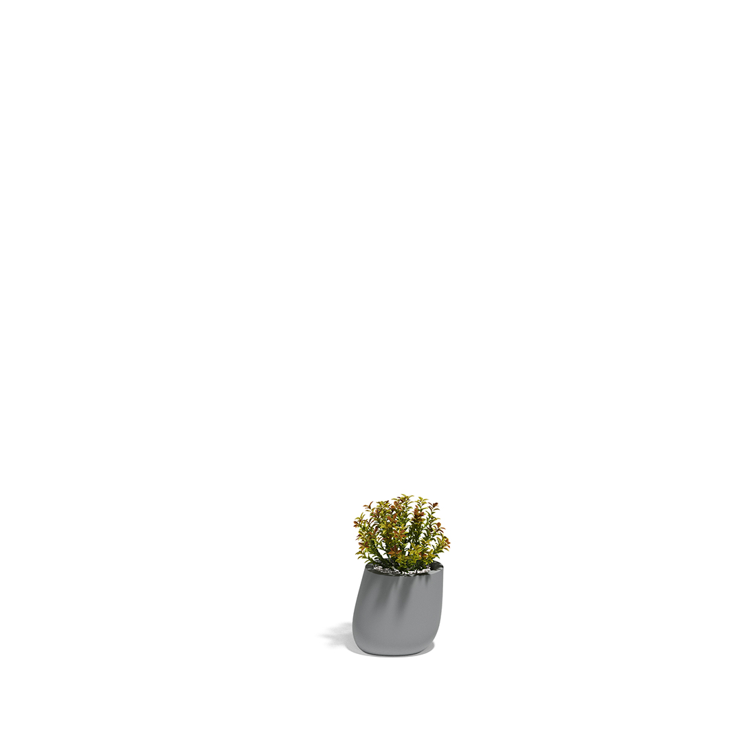 11 Vondom Stone Planter Stefano Giovannoni 55029A Gray 
