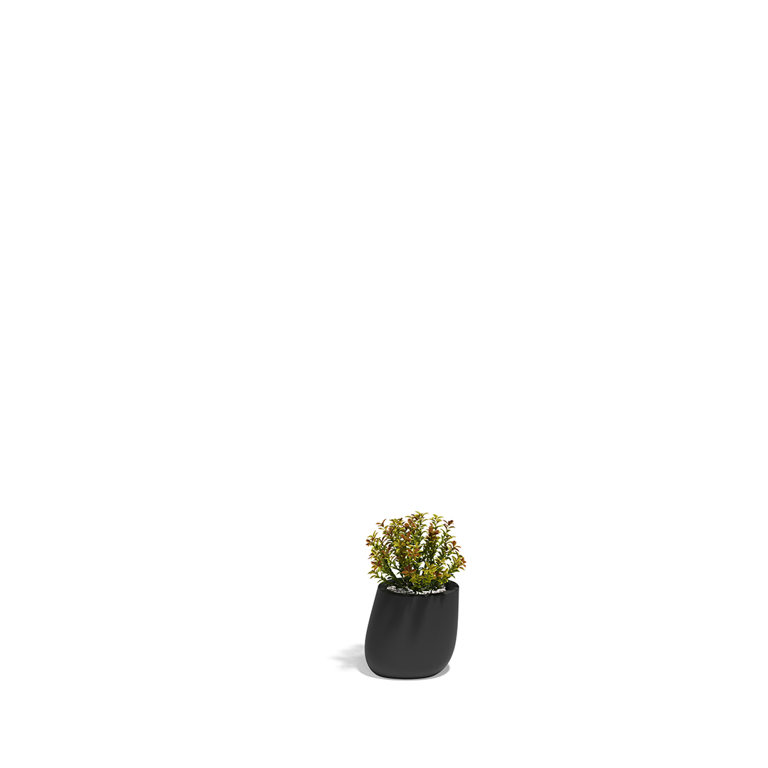 13 Vondom Stone Planter Stefano Giovannoni 55029A Black 