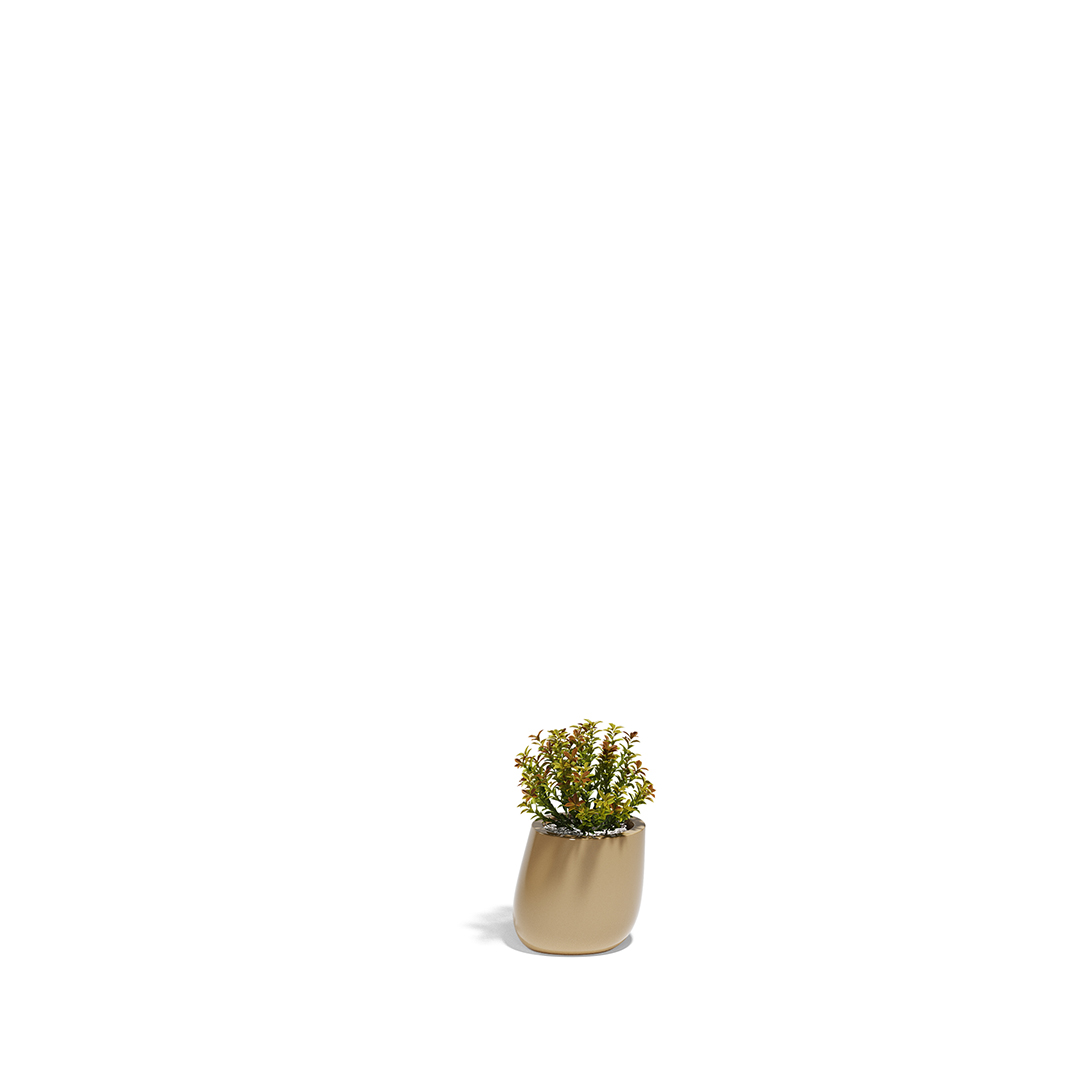 20 Vondom Stone Planter Stefano Giovannoni 55029F Camel Lacquered 