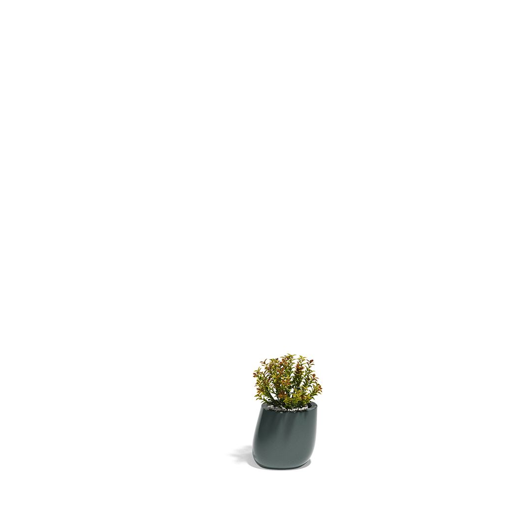 24 Vondom Stone Planter Stefano Giovannoni 55029F Green Lacquered 