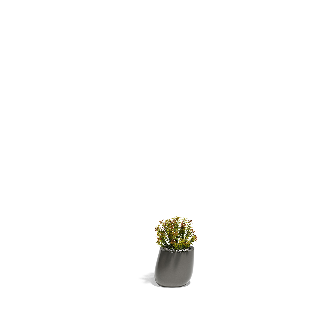 27 Vondom Stone Planter Stefano Giovannoni 55029F Anthracite Lacquered 