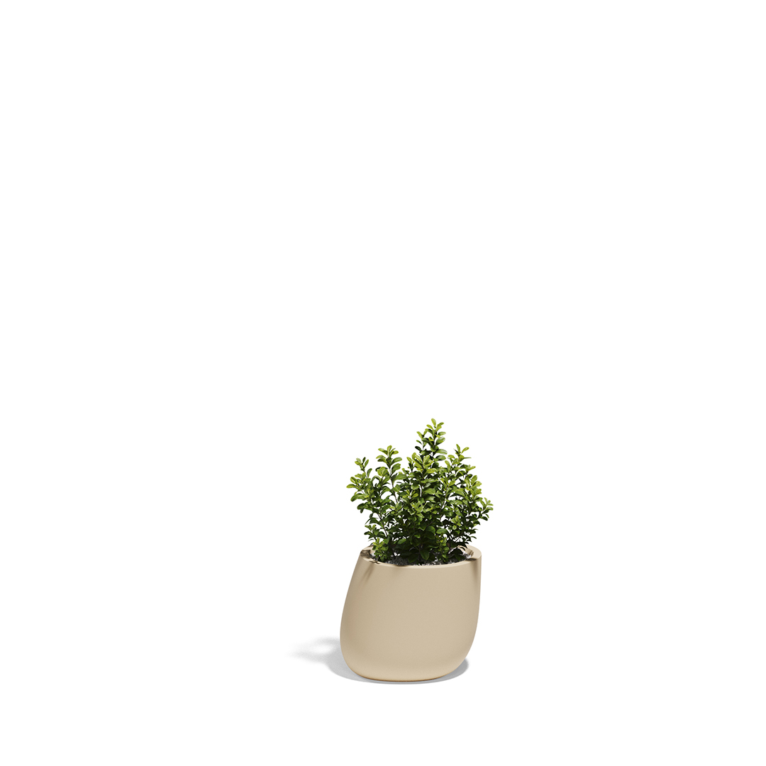 04 Vondom Stone Planter Stefano Giovannoni 55030A Cream 