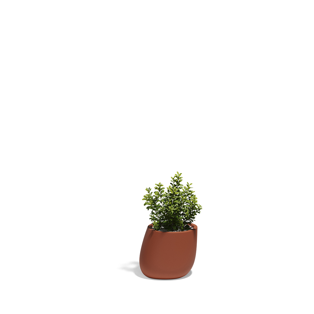 06 Vondom Stone Planter Stefano Giovannoni 55030A Clay 