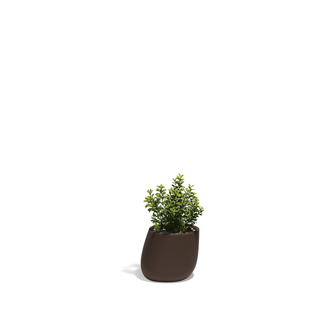 08 Vondom Stone Planter Stefano Giovannoni 55030A Brown 