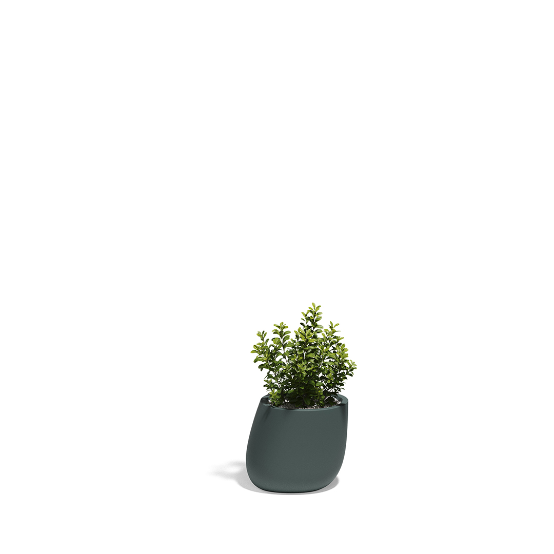 09 Vondom Stone Planter Stefano Giovannoni 55030A Green 