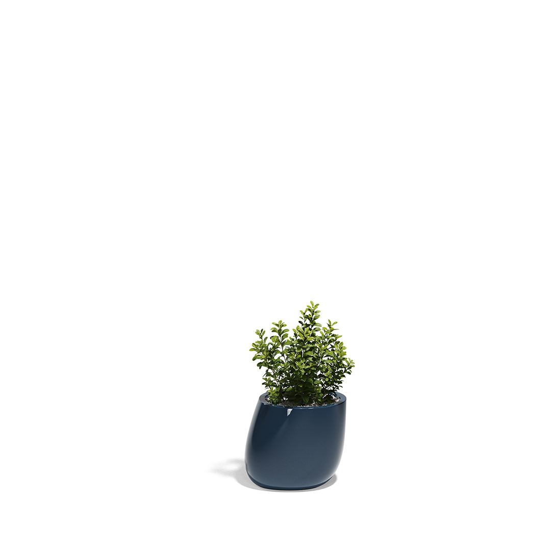 25 Vondom Stone Planter Stefano Giovannoni 55030F Blue Lacquered 
