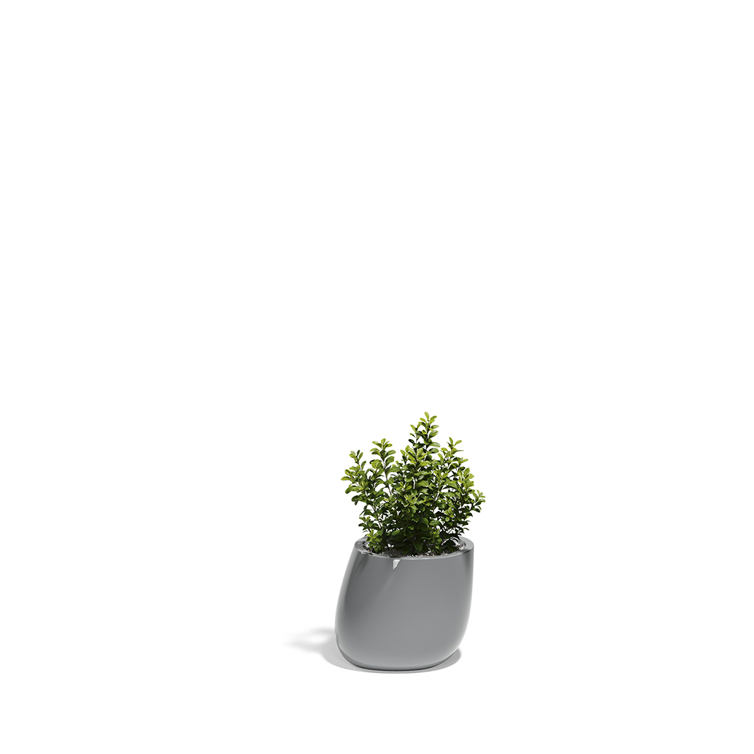26 Vondom Stone Planter Stefano Giovannoni 55030F Gray Lacquered 