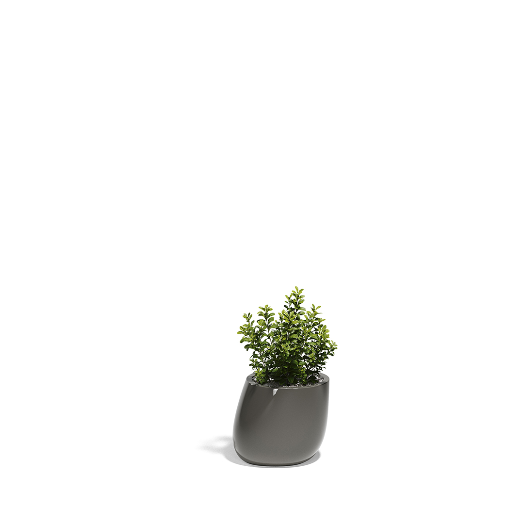 27 Vondom Stone Planter Stefano Giovannoni 55030F Anthracite Lacquered 