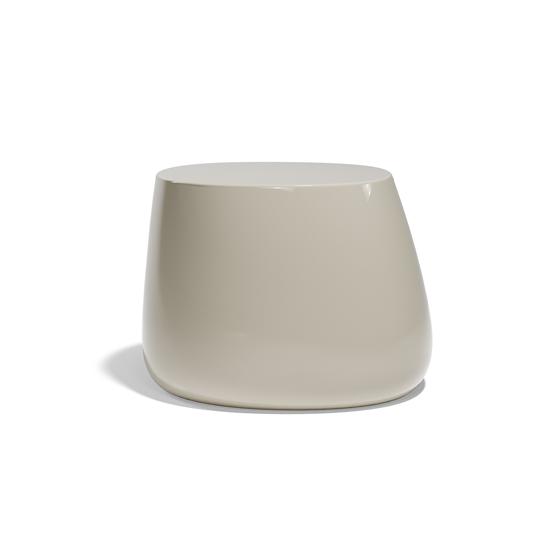 18 Vondom Stone Low Table Stefano Giovannoni 55031F Ecru Lacquered 