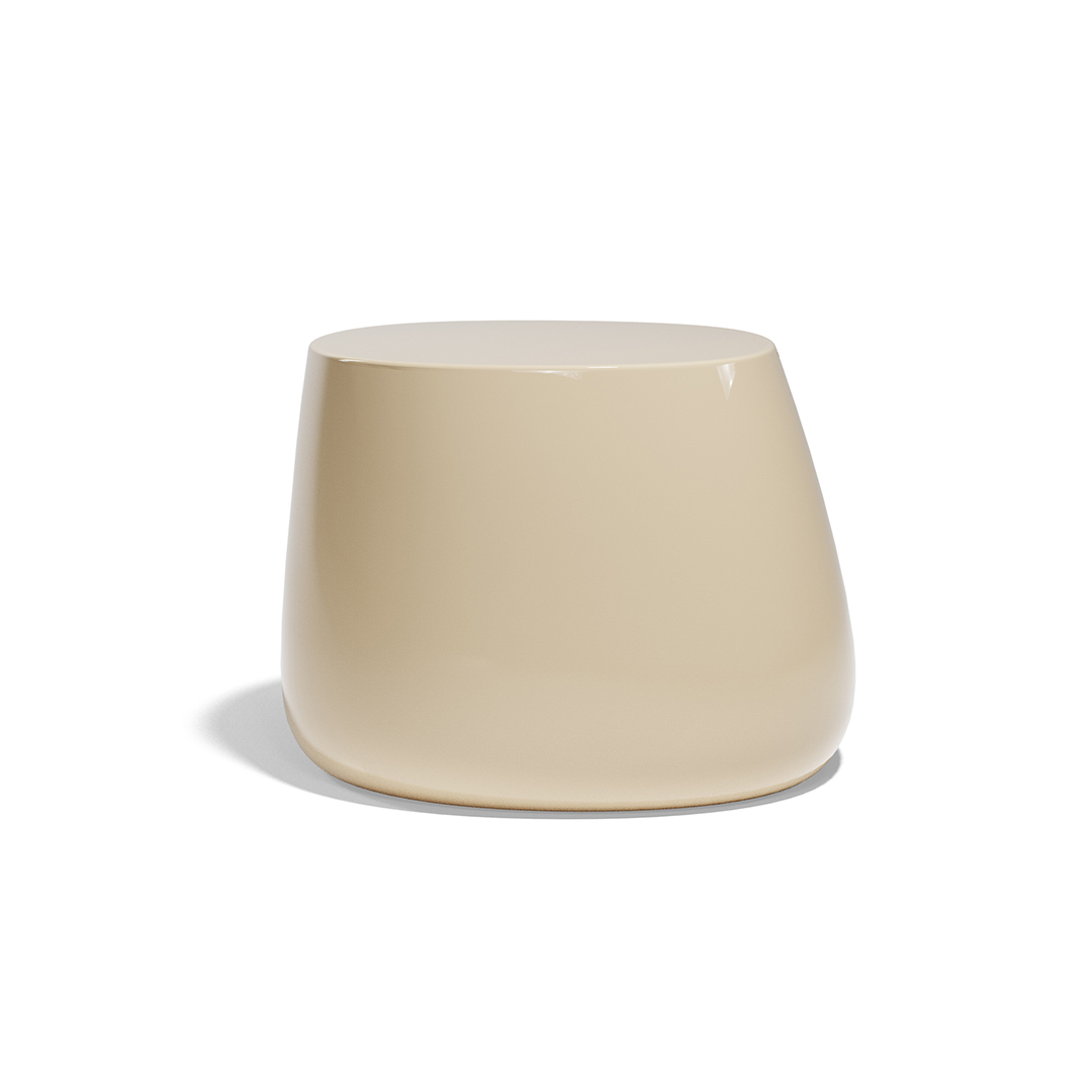 20 Vondom Stone Low Table Stefano Giovannoni 55031F Cream Lacquered 