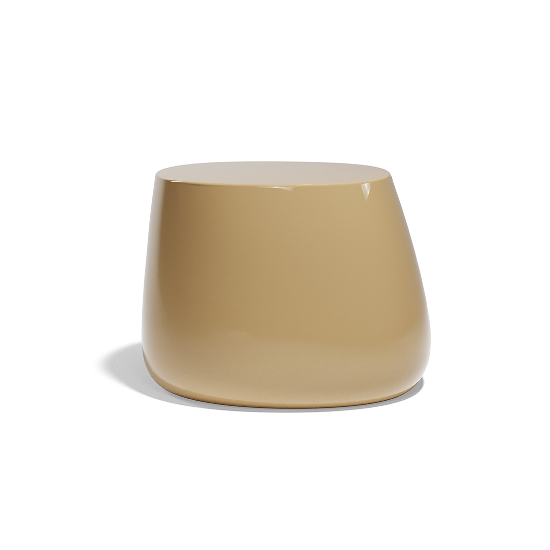 21 Vondom Stone Low Table Stefano Giovannoni 55031F Camel Lacquered 