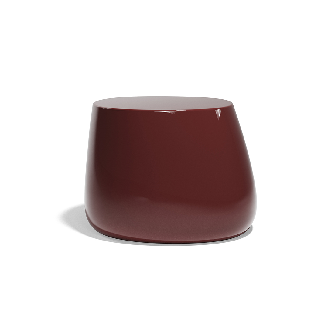 23 Vondom Stone Low Table Stefano Giovannoni 55031F Garnet Lacquered 