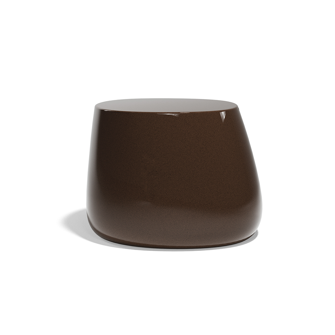 24 Vondom Stone Low Table Stefano Giovannoni 55031F Brown Lacquered 
