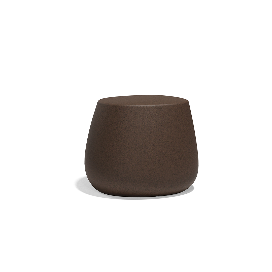 08 Vondom Stone Low Stool Stefano Giovannoni 55032 Brown 