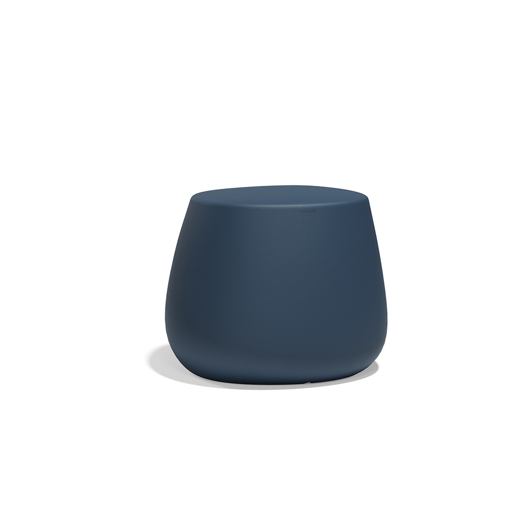 10 Vondom Stone Low Stool Stefano Giovannoni 55032 Blue 