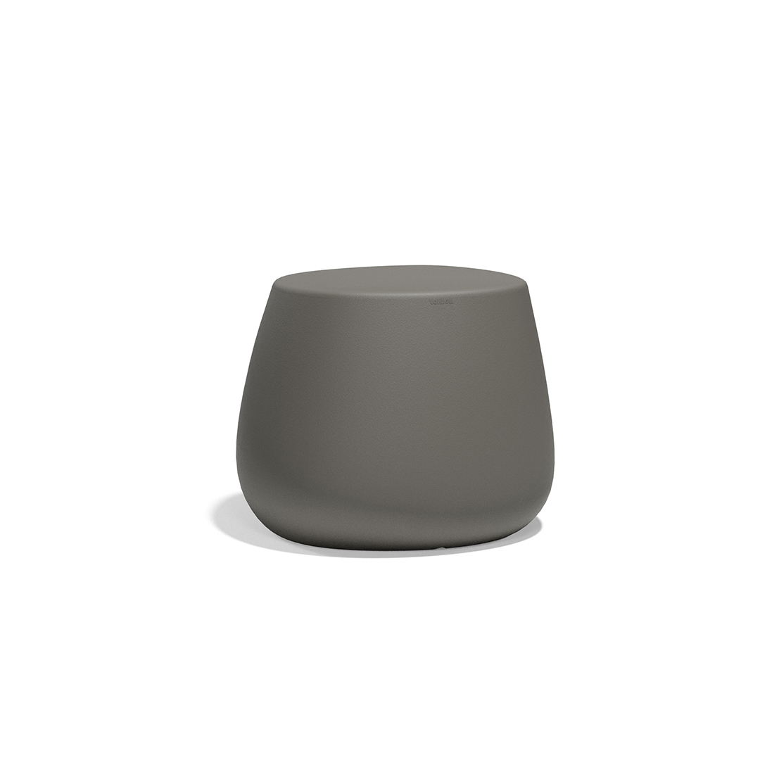 12 Vondom Stone Low Stool Stefano Giovannoni 55032 Anthracite 