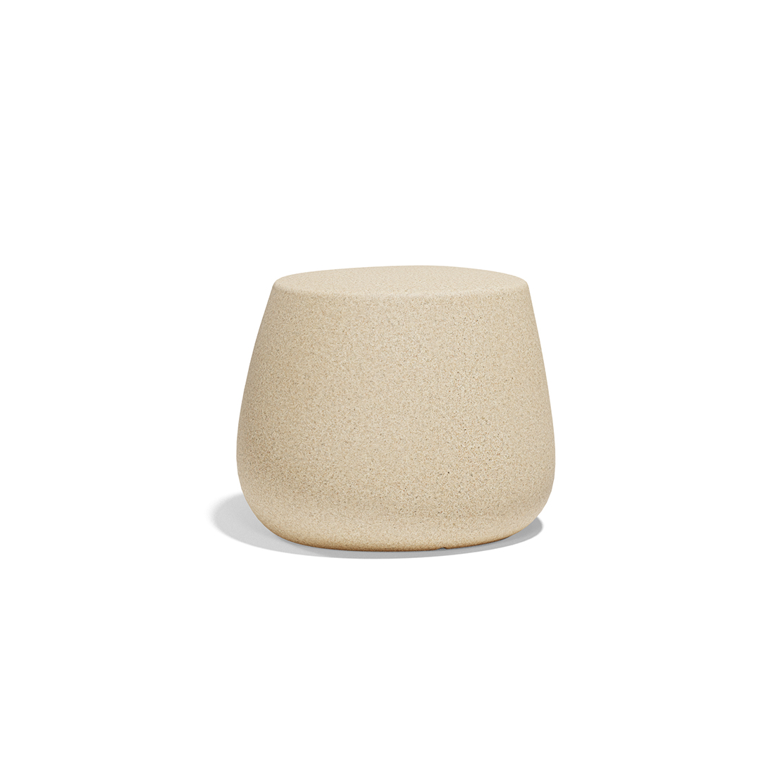 15 Vondom Stone Low Stool Stefano Giovannoni 55032 GraniteEffectCream 