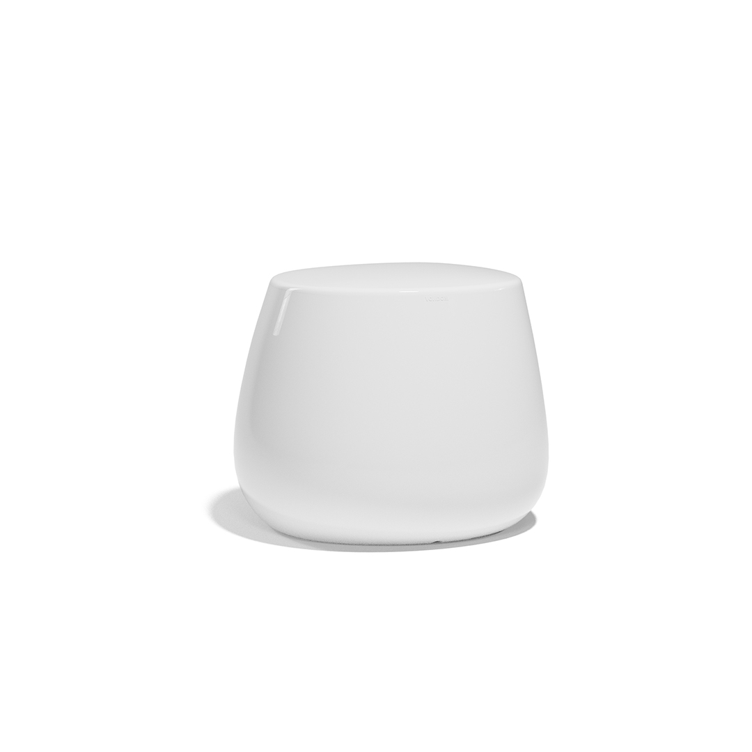 16 Vondom Stone Low Stool Stefano Giovannoni 55032F WhiteLacquered 