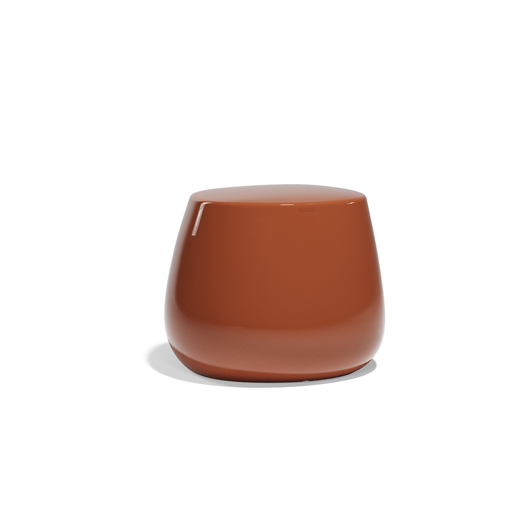 21 Vondom Stone Low Stool Stefano Giovannoni 55032F ClayLacquered 