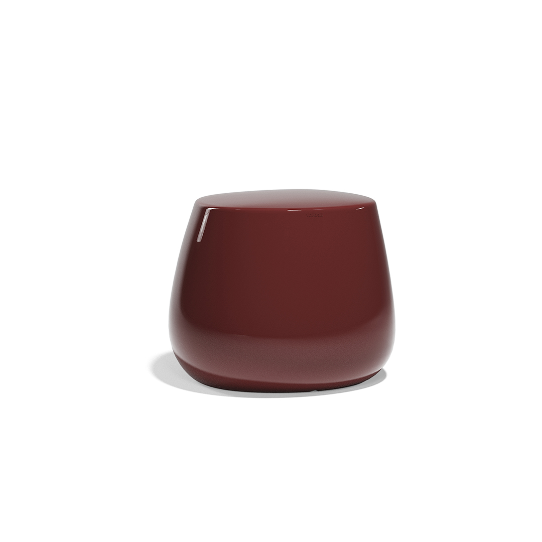 22 Vondom Stone Low Stool Stefano Giovannoni 55032F GarnetLacquered 