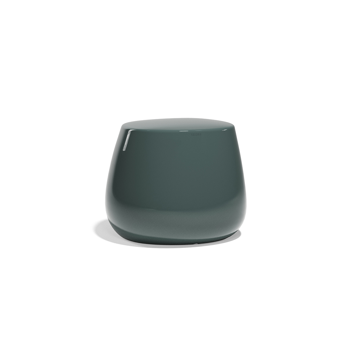 24 Vondom Stone Low Stool Stefano Giovannoni 55032F GreenLacquered 