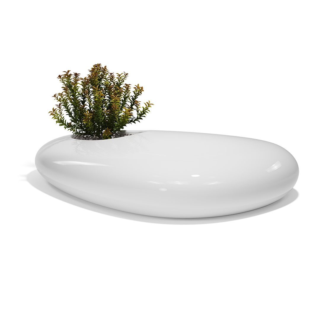 14 Vondom Stone Bench Stefano Giovannoni 55035F White Lacquered 