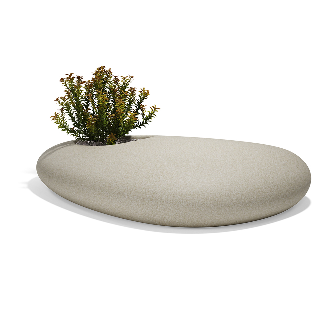 14 Vondom Stone Double Armchair Stefano Giovannoni 55035 Granite Effect Ecru 