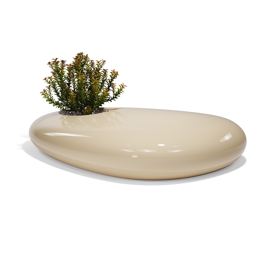 17 Vondom Stone Bench Stefano Giovannoni 55035F Cream Lacquered 