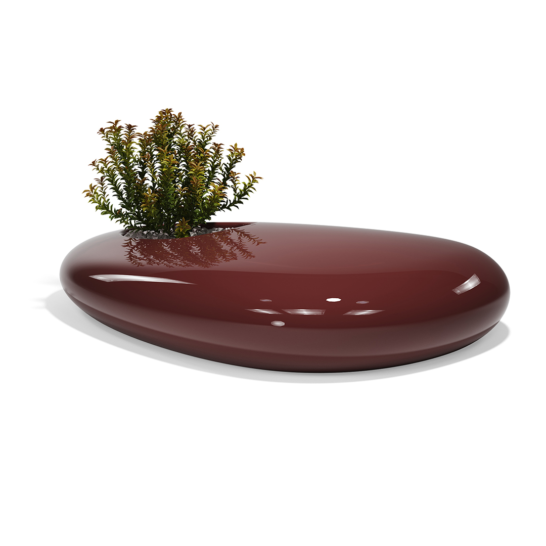 20 Vondom Stone Bench Stefano Giovannoni 55035F Garnet Lacquered 