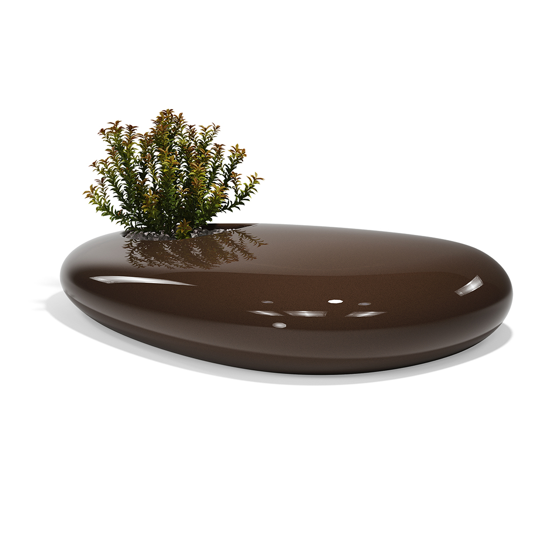 21 Vondom Stone Bench Stefano Giovannoni 55035F Brown Lacquered 