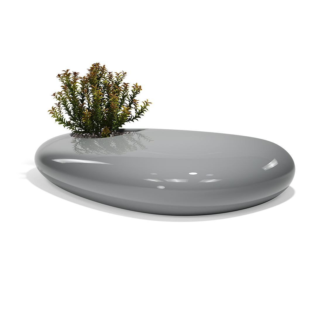 24 Vondom Stone Bench Stefano Giovannoni 55035F Gray Lacquered 