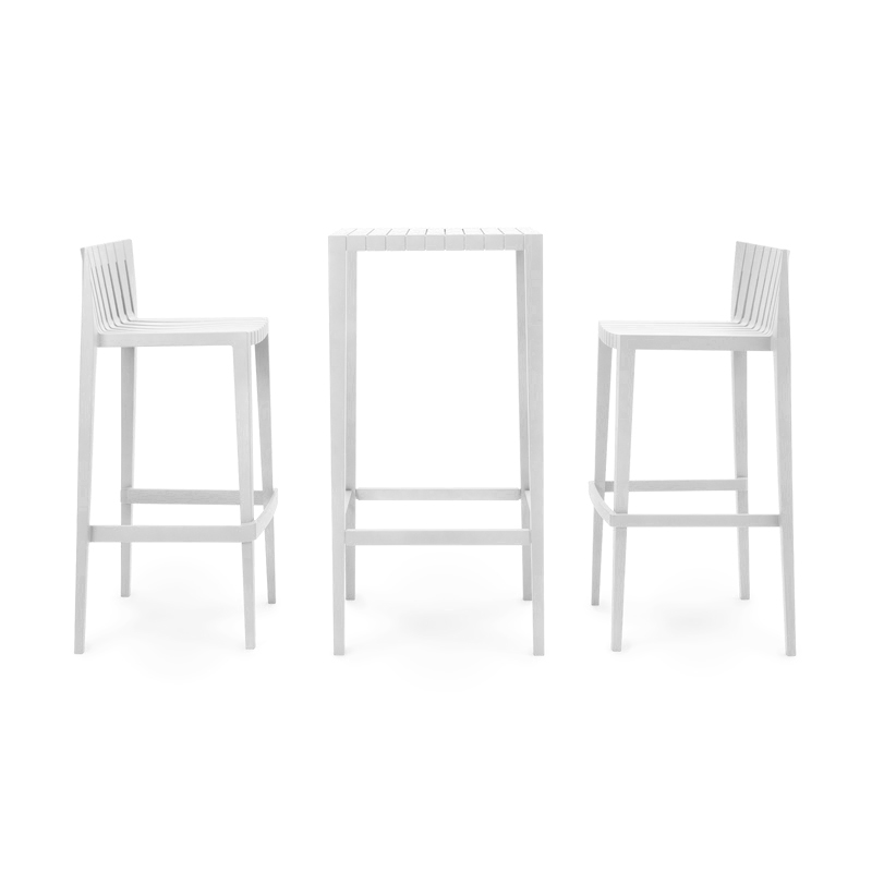 SPRITZ SET OF 1 BAR TABLE+2 BAR STOOL h:97cm