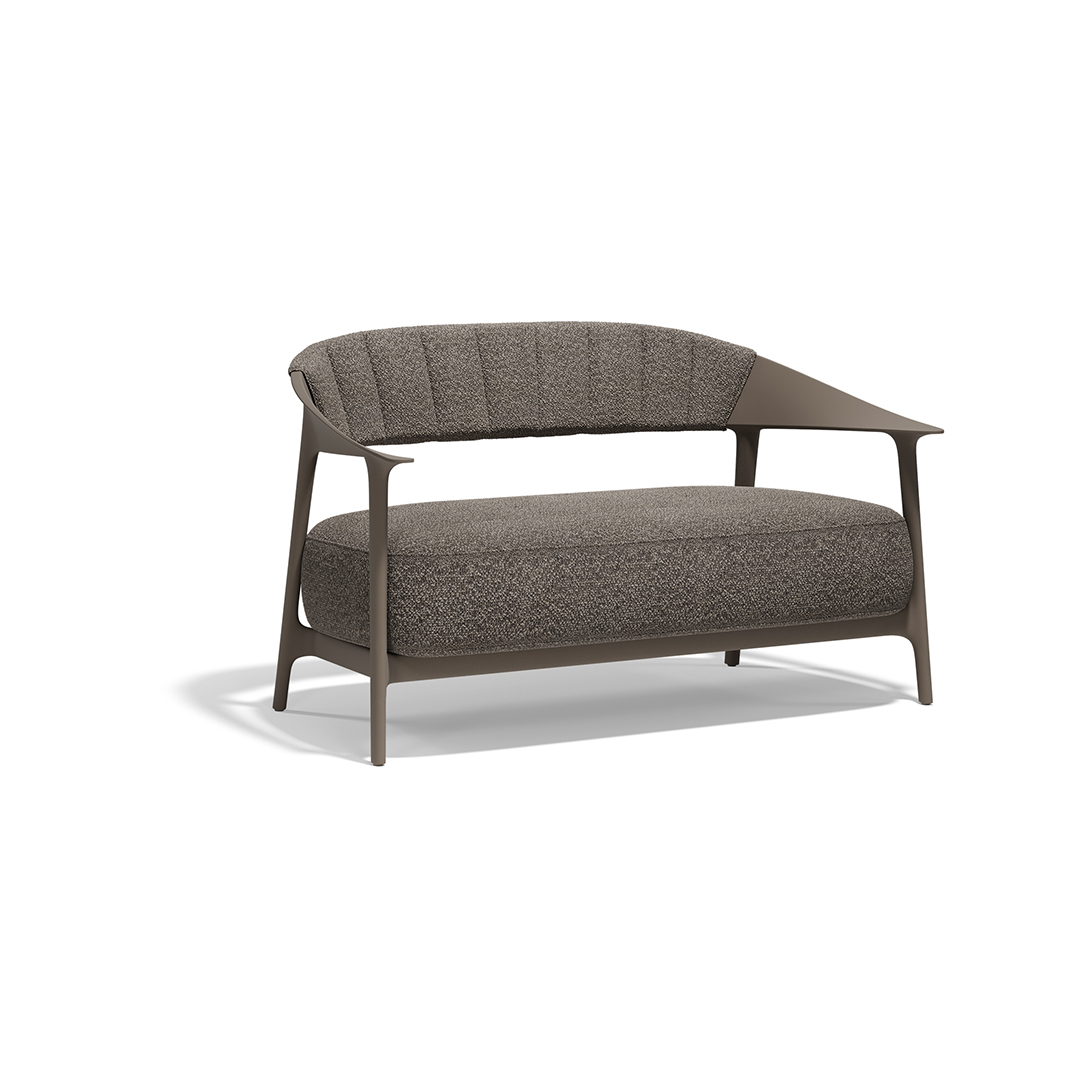 06 Vondom Africa Sofa with Upholstered Backrest Eugeni Quitllet 65091 Tortora 