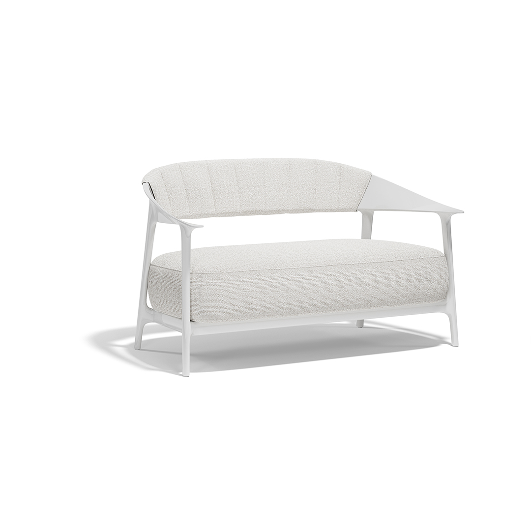 14 Vondom Africa Sofa with Upholstered Backrest Eugeni Quitllet 65091F White Lacquered 