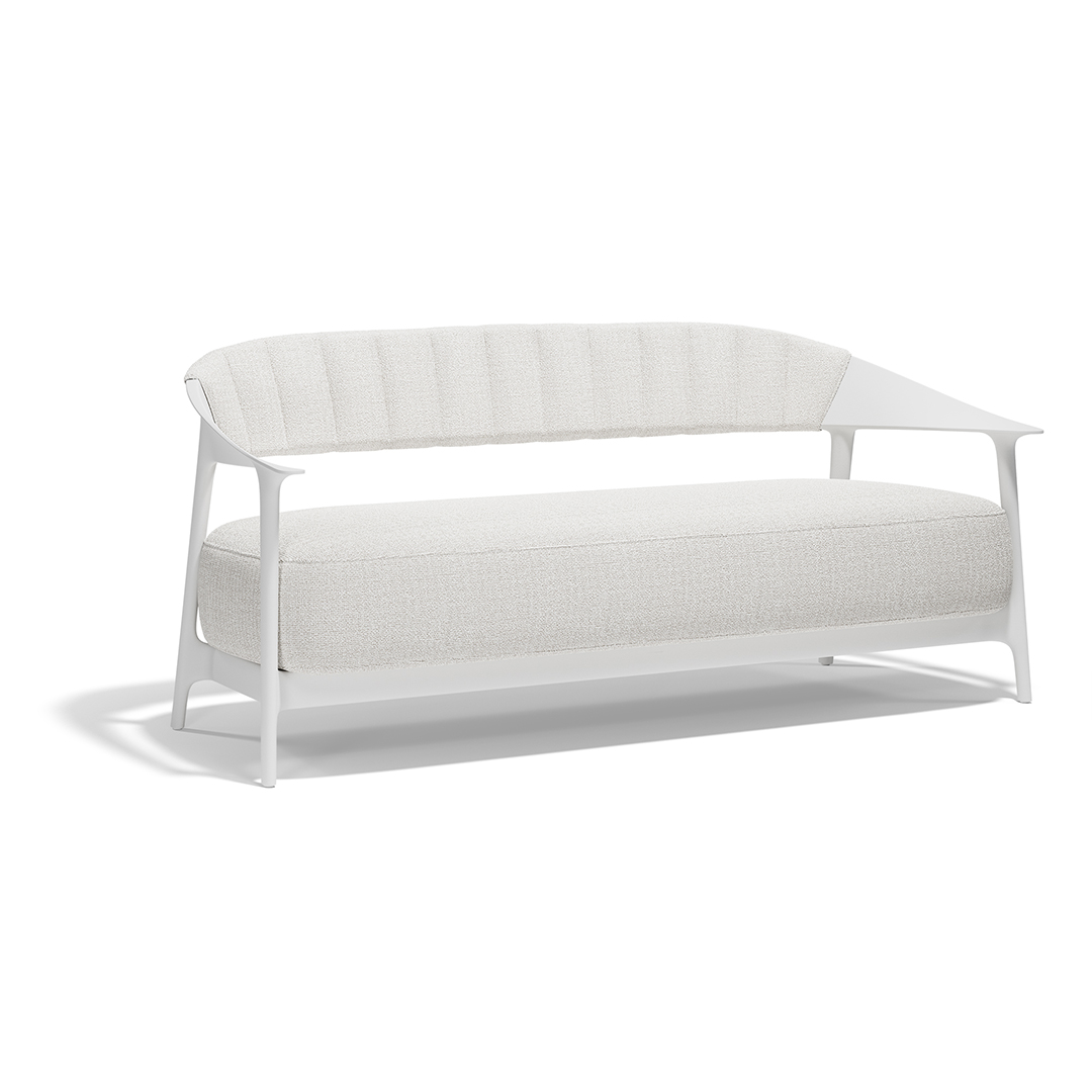 04 Vondom Africa Sofa XL with Upholstered Backrest Eugeni Quitllet 65092 White 
