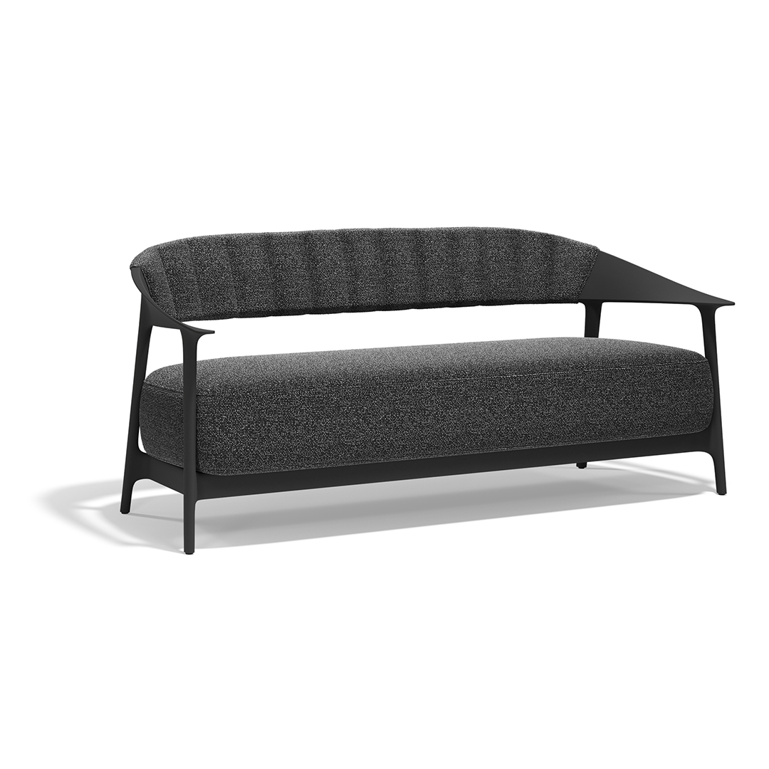 10 Vondom Africa Sofa XL with Upholstered Backrest Eugeni Quitllet 65092 Black 