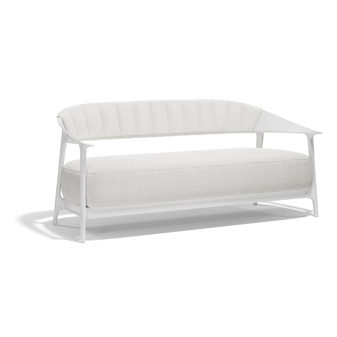 14 Vondom Africa Sofa XL with Upholstered Backrest Eugeni Quitllet 65092F White Lacquered 